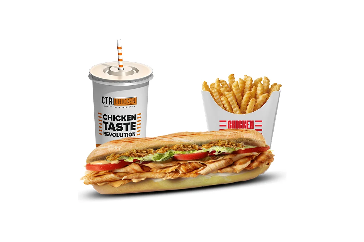 Combo Chicken Kebab Sandwich Menu
