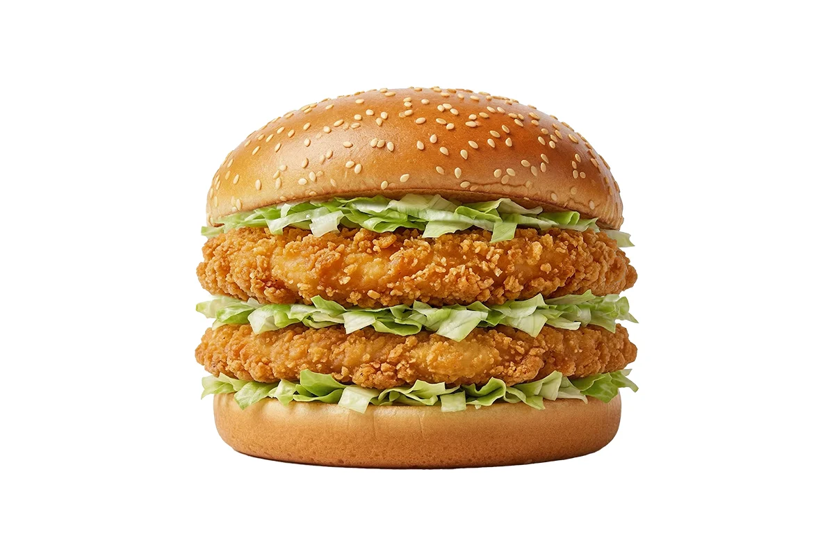 Double Fried Chicken Burger