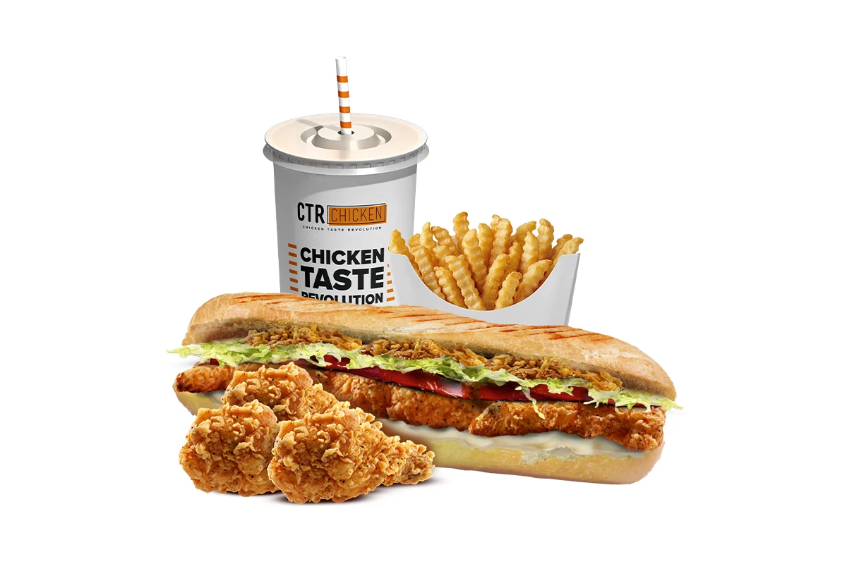 Combo Fried Chicken Sandwich Menu