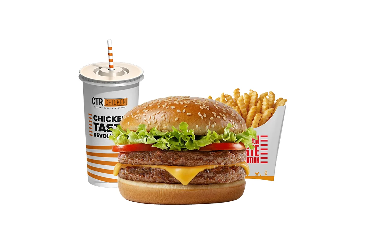 Double Western Beef Burger Menu